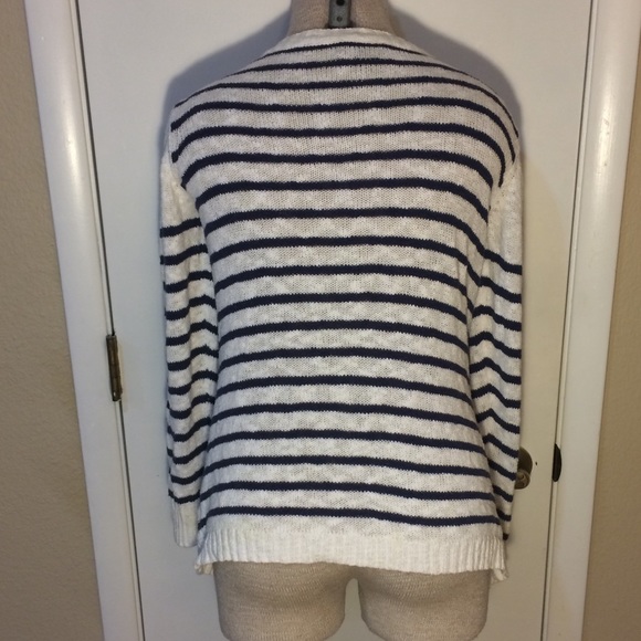 AB Studio M striped sweater cardigan - Picture 2 of 6